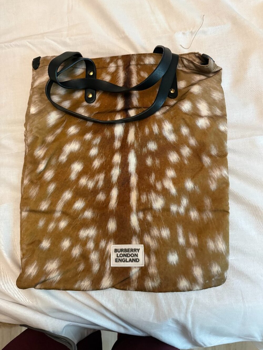 Burberry Deer Print Tote